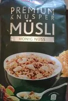 中的糖分和营养成分 Aldi knuspeeone