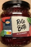 Quantité de sucre dans Rote bete
