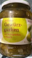 Quantité de sucre dans Gurken