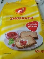 Cantidad de azúcar en Zwieback