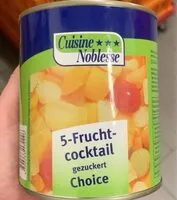 Zuckermenge drin 5 Frucht coktail