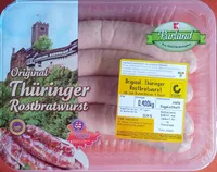 入っている砂糖の量 Original Thüringer Rostbratwurst