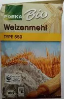 Amount of sugar in EDEKA Bio Weizenmehl Type 550 4311501333778