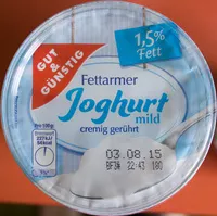 Suhkru kogus sees Naturjoghurt