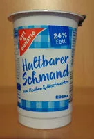 入っている砂糖の量 Schmand