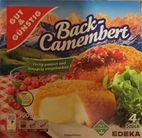 Suhkru kogus sees Back-Camembert
