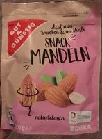 Suhkru kogus sees Snack Mandeln