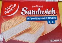 Cantidad de azúcar en Sandwich Eis