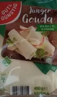 Cantidad de azúcar en Junger Gouda