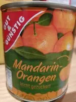 Amount of sugar in Mandarinen