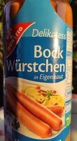 Quantité de sucre dans Gut&Günstig Delikatess Bock Würstchen