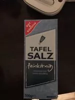 Zuckermenge drin Tafelsalz