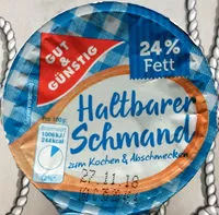 入っている砂糖の量 Haltbarer Schmand