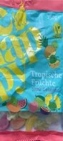 Amount of sugar in Tropische Früchte