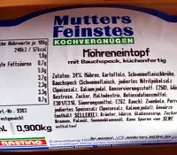 Zucker und Nährstoffe drin Mutters feinstes