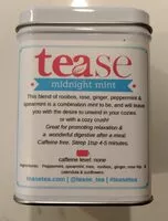 Sugar and nutrients in Tease tea