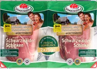 Zuckermenge drin Schwarzwälder Schinken