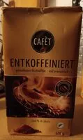 Quantité de sucre dans Entcoffeinierter Kaffee