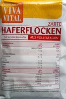 Jumlah gula yang masuk Zarte Haferflocken