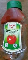 入っている砂糖の量 Tomatenketchup
