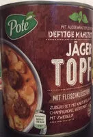 İçindeki şeker miktarı Konserve - Jäger Topf mit Fleischklößchen