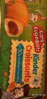 入っている砂糖の量 Kinder Croissant