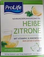 Cantidad de azúcar en Prolife Heiße Zitrone