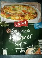 Sokerin määrä sisällä Hühnernudelsuppe