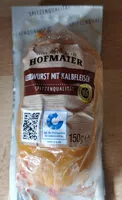 Cantidad de azúcar en Leberwurst mit Kalbfleisch