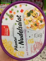 含糖量 Nudelsalat mit Fleischsalatgrundlage