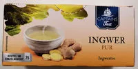 Zuckermenge drin Heisser Ingwer Ingwertee