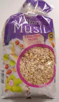 入っている砂糖の量 Trauben Nuss Vollkorn Müsli