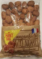 Zuckermenge drin ungeschälte Walnüsse