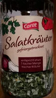 Sokerin määrä sisällä Zwiebel gefriergetrocknet