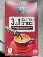 Quantité de sucre dans 3in1 Kaffeesticks