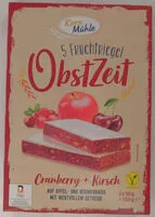 入っている砂糖の量 ObstZeit Cranberry + Kirsch