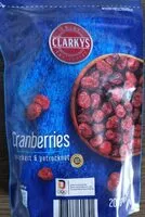 İçindeki şeker miktarı Cranberries gezuckert & getrocknet