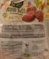 Sokerin määrä sisällä Rote Beete
