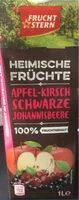 Количество сахара в Heimische Früchte Apfel-Kirsch Schwarze Johannisbeere
