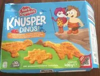 入っている砂糖の量 Knusper Dinos