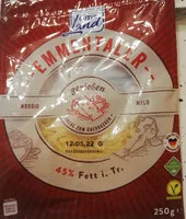 Jumlah gula yang masuk Geriebener Emmentaler