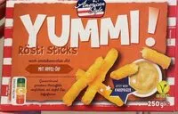 Zuckermenge drin Yummi Rösti Sticks
