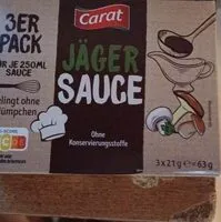 Amount of sugar in Carat Jäger Sauce