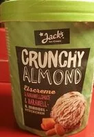 Sokerin määrä sisällä Crunchy Almond Eiscreme