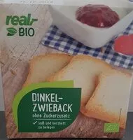 Sokerin määrä sisällä Real Bio Dinkel zwieback