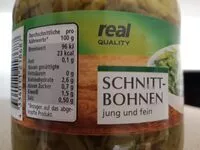 Suhkru kogus sees Real Schnittbohnen