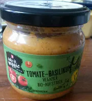Sokerin määrä sisällä Tomate-Basilikum Veganer Bio-Aufstrich