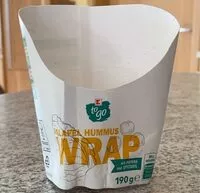 Zuckermenge drin Falafel Hummus Wrap