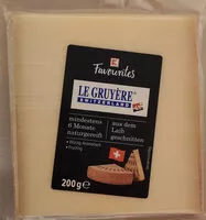 Suhkru kogus sees Le Gruyère Käse