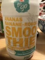 含糖量 Ananas-Banane-Kokosnuss smoothie